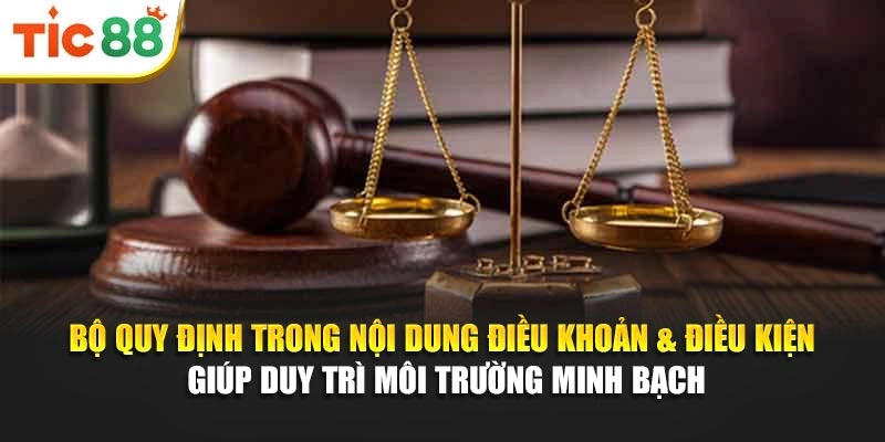 Bộ quy định trong nội dung điều khoản & điều kiện giúp duy trì môi trường minh bạch