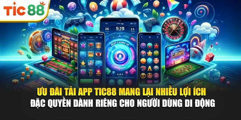 Ưu đãi tải app Tic88 mang lại nhiều lợi ích đặc quyền dành riêng cho người dùng di động